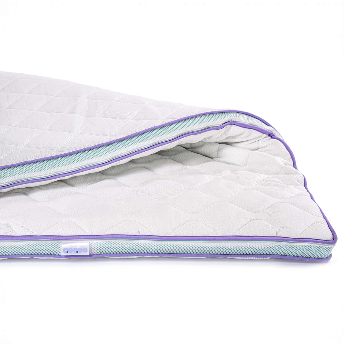 Tencel-Bezug des QUQON Visco Toppers im Detail